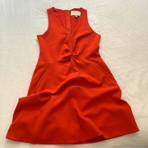 Anthropologie Burnt Orange Mini Dress